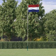Nizozemska zastava i jarbol, aluminijski, 6,23 m