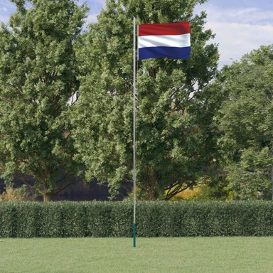 Nizozemska zastava i jarbol, aluminijski, 6,23 m