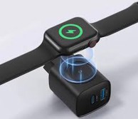 GEMBIRD 2u1 adapter i punjač za Apple sat, 20 W, crni