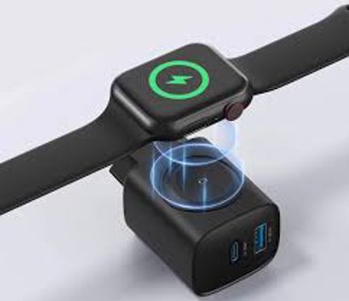 GEMBIRD 2u1 adapter i punjač za Apple sat, 20 W, crni