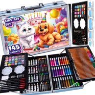 MG Set za slikanje Art Suitcase Pets 145 kom, ružičasta