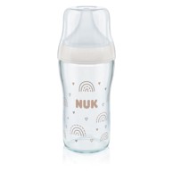 NUK Staklena bočica Perfect match 230 ml rainbow