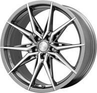 BROCK Aluminijski naplatak B42 8,5x19 5/108 ET42, fer siva polirana