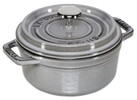 STAUB Okrugli lonac, 12 cm, grafitno sivi, lijevano željezo