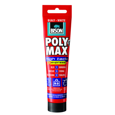 BISON Specijalno brtvilo POLY MAX HIGH TACK EXPRESS TRANSPARENT 165G
