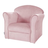 ROBA Svijetlo ružičasta baršunasti dječja fotelja Lil Sofa 