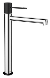 SAPHO Miješalica za umivaonik SOLARIS, visoka, 322 mm, kartuša 25 mm, krom, mat crna