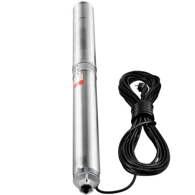 VEVOR Potopna pumpa za duboke bunare 4SDM6/20 kabel 9,1 m, srebrna