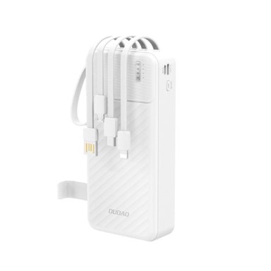 DUDAO Powerbank s ugrađenim kabelima K11 Pro, 20. 000 mAh, bijela
