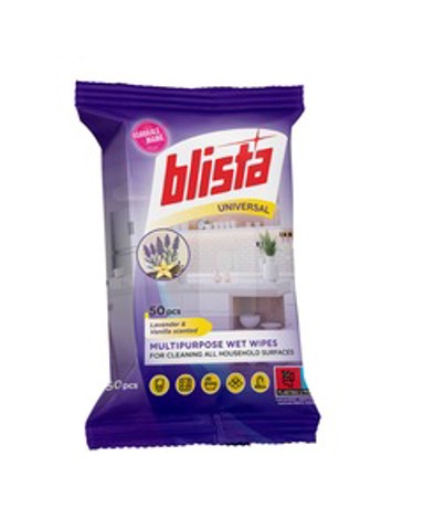 BLISTA Vlažne maramice za čišćenje, miris lavande i vanilije 50/1