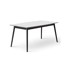 HAMMEL FURNITURE Bijeli/crni proširiv blagovaonski stol s bijelom pločom stola 90x165 cm Meza 