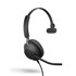 JABRA Slušalice Evolve2 40 SE UC, crne, on-ear, Mono, USB-C
