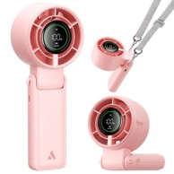 AECOOLY Ručni ventilator Halo 02, svijetlorozi