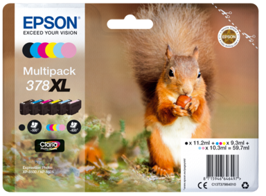 EPSON Tinta za printer ink cartridge Multipack Claria Photo HD T 378 XL (6 colors) T 3798