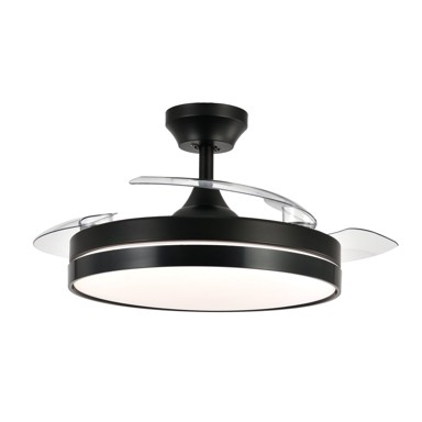 FEROTEHNA Stropni ventilator LED 33W 3500lm, crni