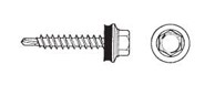 WKRET-MET Samobušeći vijak 4,8x70 mm RAL 8017