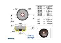 VALERYD Doboš 200×50 5×112 AL-KO s ležajem 1090012