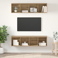 Set TV komoda s pohranom 2 komada, 37 x 37 x 142.5 cm, hrast artisan
