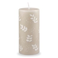 UNIPAR Sivo-bež svijeća Pure Beauty, 73 h