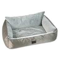 DOG FANTASY Krevet za pse Lux Platinum, 78×60 cm, srebrni