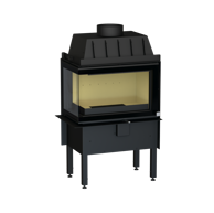 THERMIA Kutni ugradbeni kaminski uložak, lijevi