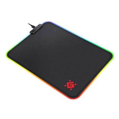 DEFENDER Gaming podloga za miš L Light, RGB, 350 x 300 x 4 mm, crna