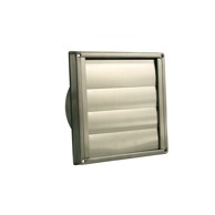 Ventilacijska rešetka nehrđajući čelik 183183 mm/FI 125 mm s klapnama