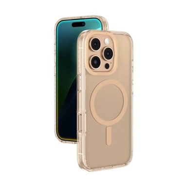 AMAZINGTHING Titan Pro Mag Case maskica s magnetskim prstenom za iPhone 16 Pro Max, roza-zlatna