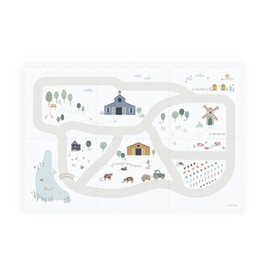 PLAY&GO Podloga za igru/puzzle, 120x180 cm, farma