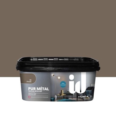 ID PUR METAL Boja za zidove s efektom metala, kositar