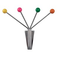 PT LIVING Metalna zidna vješalica u srebrnoj boji Neptune