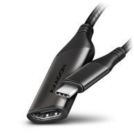 AXAGON Adapter RVC-HI2M, USB-C na HDMI 2.0, 25 cm, 4K@60 Hz, aluminij