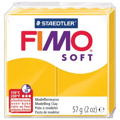 STAEDTLER Masa za modeliranje 8020-16, FIMO Soft, 57 g, boja suncokreta