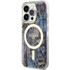 GUESS Maskica MagSafe s leopard efektom za Apple iPhone 14 Pro Max, plava