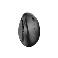 GENIUS Miš Ergo 8350S, bežični Bluetooth + 2.4 GHz, 2400 DPI, vertikalni, tamno sivi