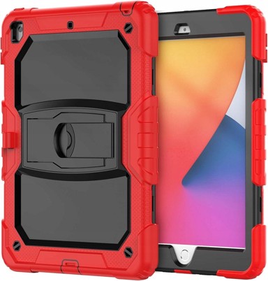 NIKCORP Oklopna maska za iPad Pro 11/Air 5/4 sa stalkom i držačem za olovku robusna trodijelna, crvena