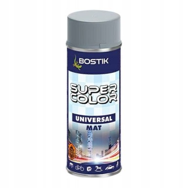 BOSTIK Super Color Univerzalna boja u spreju, mat siva, 400 ml