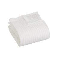 CASA SELECCIÓN Bijela deka od mikropliša, 130x160 cm, Fur Velvet