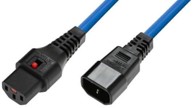 Kabel za napajanje, C13 IEC Lock na C14, duljina 1 m, plava, PC1086