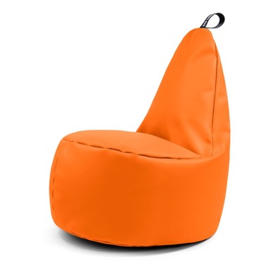SO SOFT? Narančasta dječja vreća za sjedenje od imitacije kože Lull M