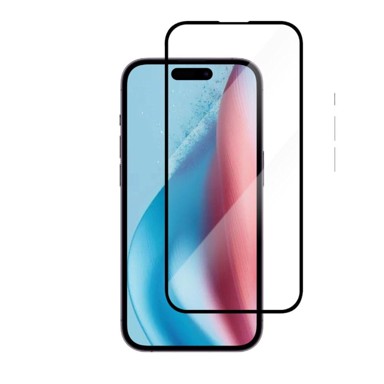CHAMPION Zaštitno staklo za zaslon, iPhone 16 / 15, debljina 0,33 mm, crna boja