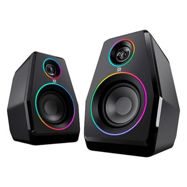 DEFENDER Zvučnici Solar 10, 2.0, RGB, Bluetooth 5.3, crni