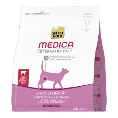 SELECT GOLD Cat Medica Struvit govedina 2.5 kg