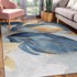 MILA HOME Plavi/u zlatnoj boji perivi tepih 80x150 cm Golden Leaves 