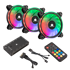 WHITE SHARK Ventilator Nebula-2 ARGB Kit, crni