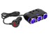 BLOW Razdjelnik auto upaljača 1 x utikač / 3 x utičnice + 2 x USB