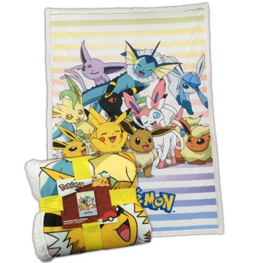 Deka Pokemon Eeveelutions V2, sherpa, 100 x 150 cm