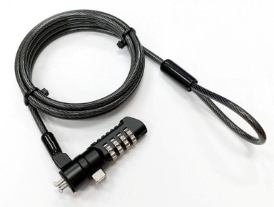 ESTUFF Sigurnosni kabel s kombinacijom, Nano Slot, 180 cm