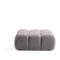 MICADONI HOME Svijetlo sivi modularni tabure od bouclé tkanine Bellis, 94x94x43 cm