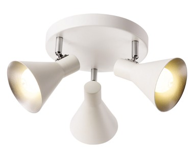 Stropna rasvjeta C10139-3, 3xE14, mat bijela
